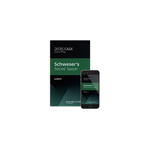 CAIA 2025 Schweser Secret Sauce Level 2 - PDF Download Shop - 2026